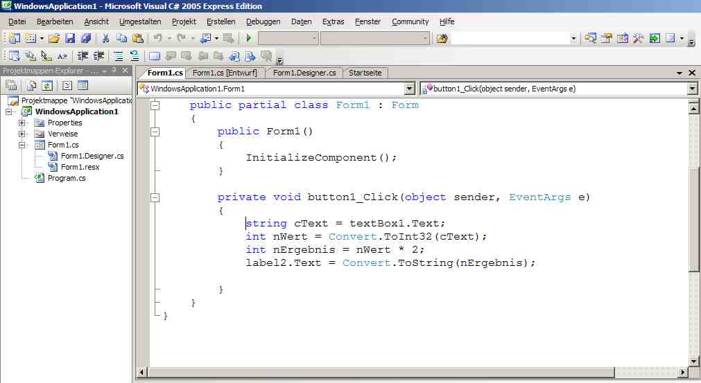 Visual Studio Schulung